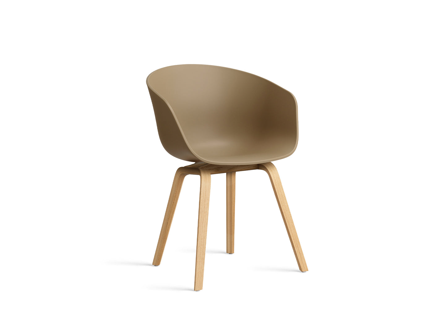 About A Chair AAC 2 (New Colours) by HAY - Lacquered Oak / Clay 2.0