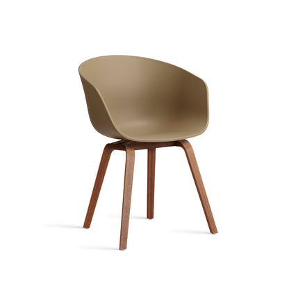 About A Chair AAC 2 (New Colours) by HAY - Lacquered Walnut / Clay 2.0