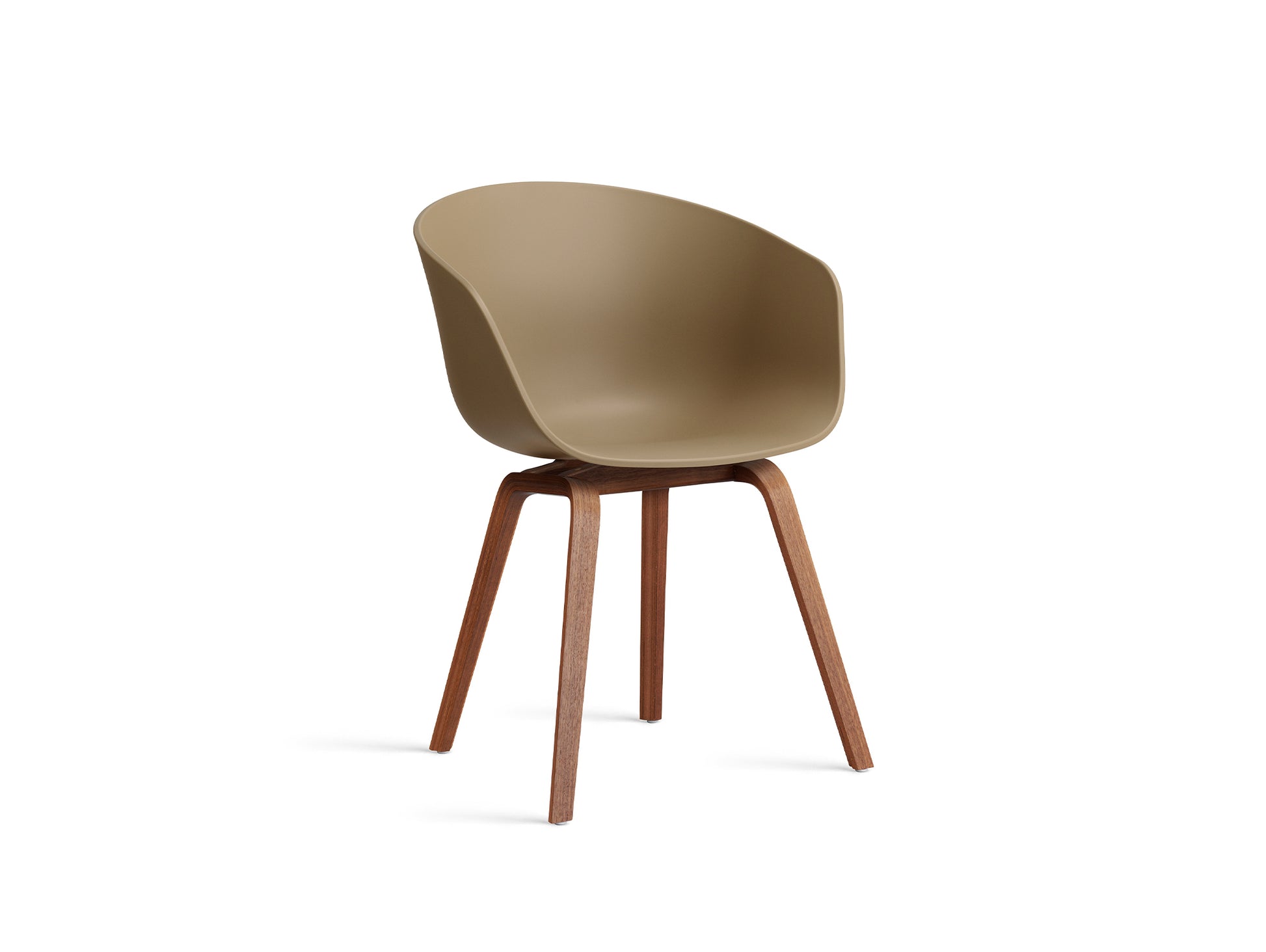 About A Chair AAC 2 (New Colours) by HAY - Lacquered Walnut / Clay 2.0