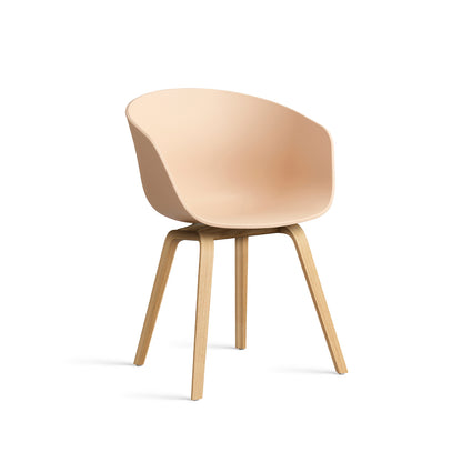 About A Chair AAC 2 (New Colours) by HAY - Lacquered Oak / Pale Peach 2.0