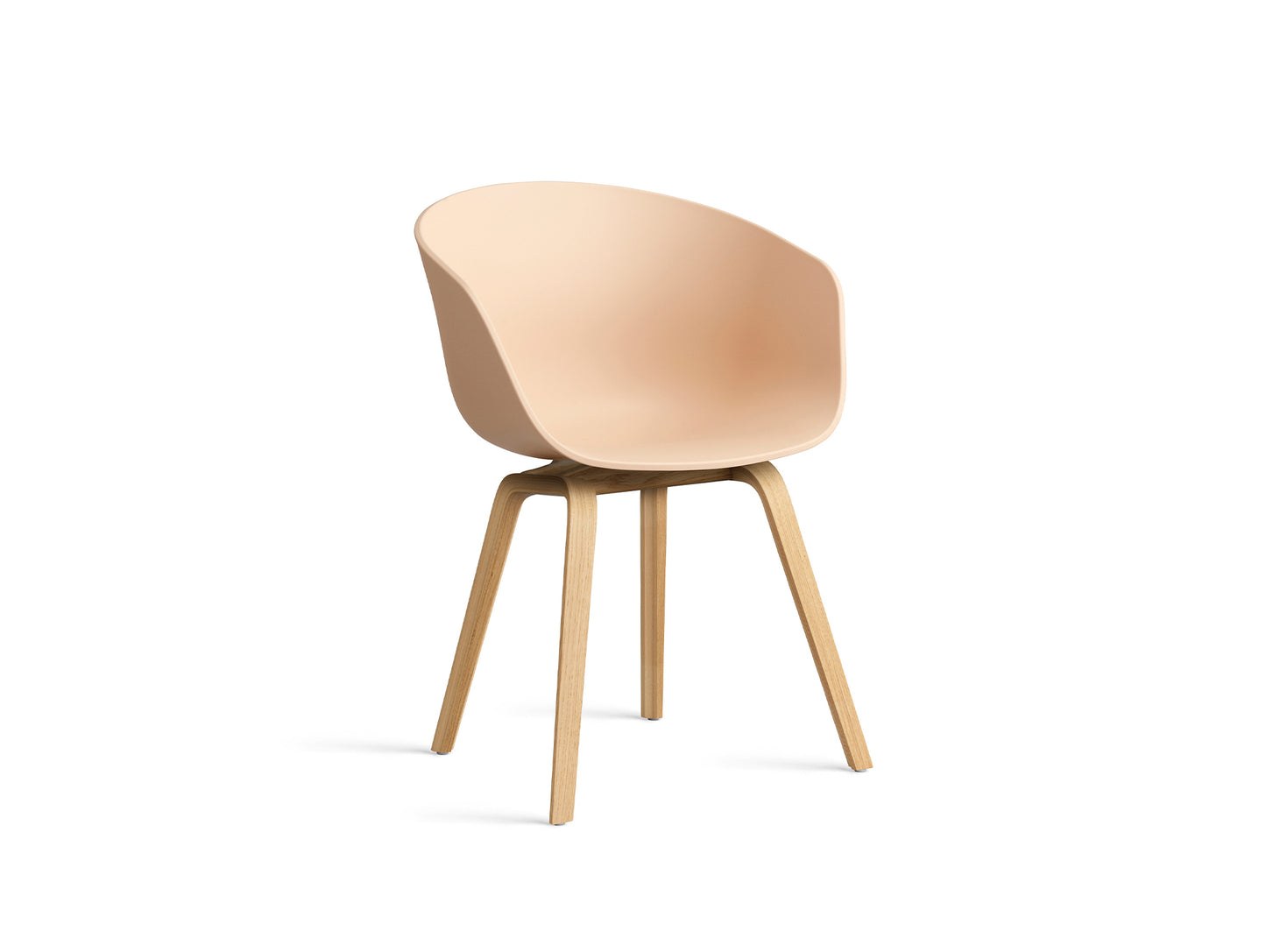 About A Chair AAC 2 (New Colours) by HAY - Lacquered Oak / Pale Peach 2.0