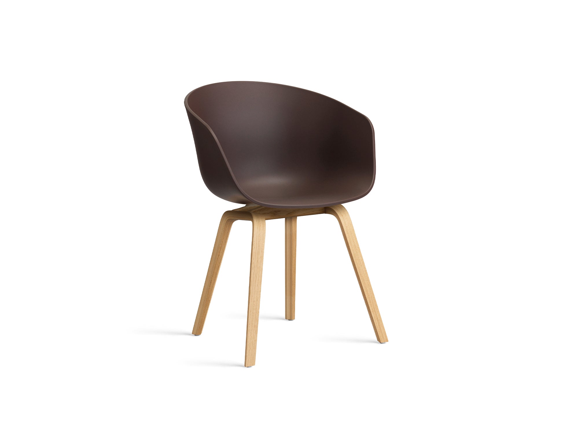 About A Chair AAC 2 (New Colours) by HAY - Lacquered Oak / Raisin 2.0