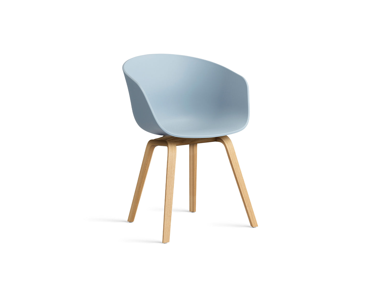 About A Chair AAC 2 (New Colours) by HAY - Lacquered Oak / Slate Blue 2.0