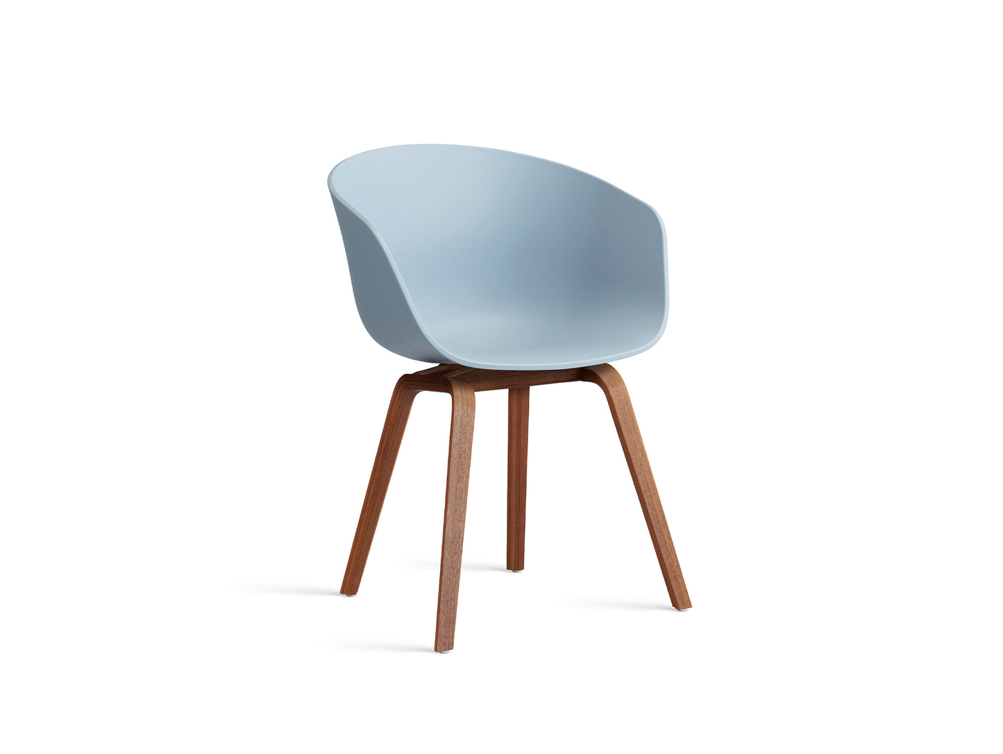 About A Chair AAC 2 (New Colours) by HAY - Lacquered Walnut / Slate Blue 2.0