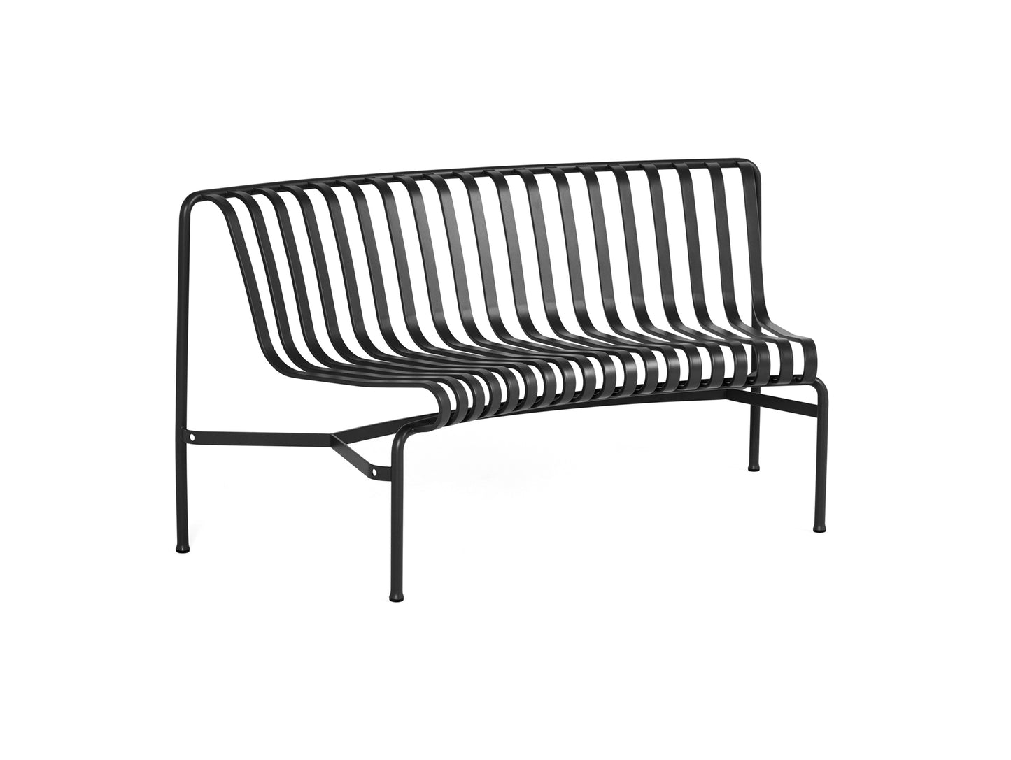 Palissade Park Dining Bench Add Ons by HAY - Inward Facing / Anthracite