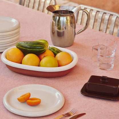 Barro Butter Dish by HAY - Burgundy