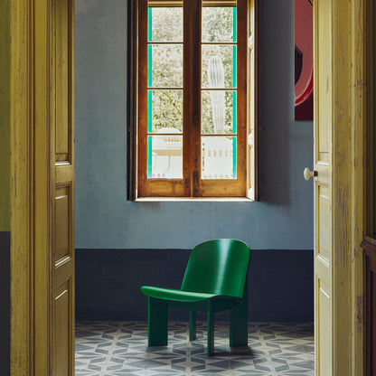 Chisel Lounge Chair by HAY - Lush Green Lacquered Beech