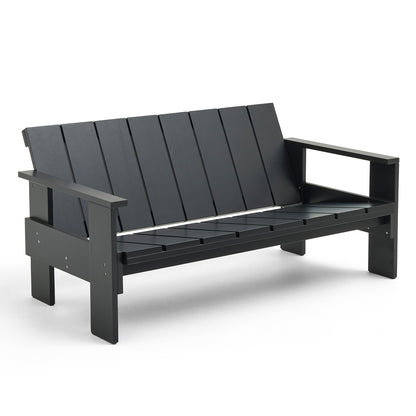 Crate Lounge Sofa by HAY - Black Lacquered Pinewood
