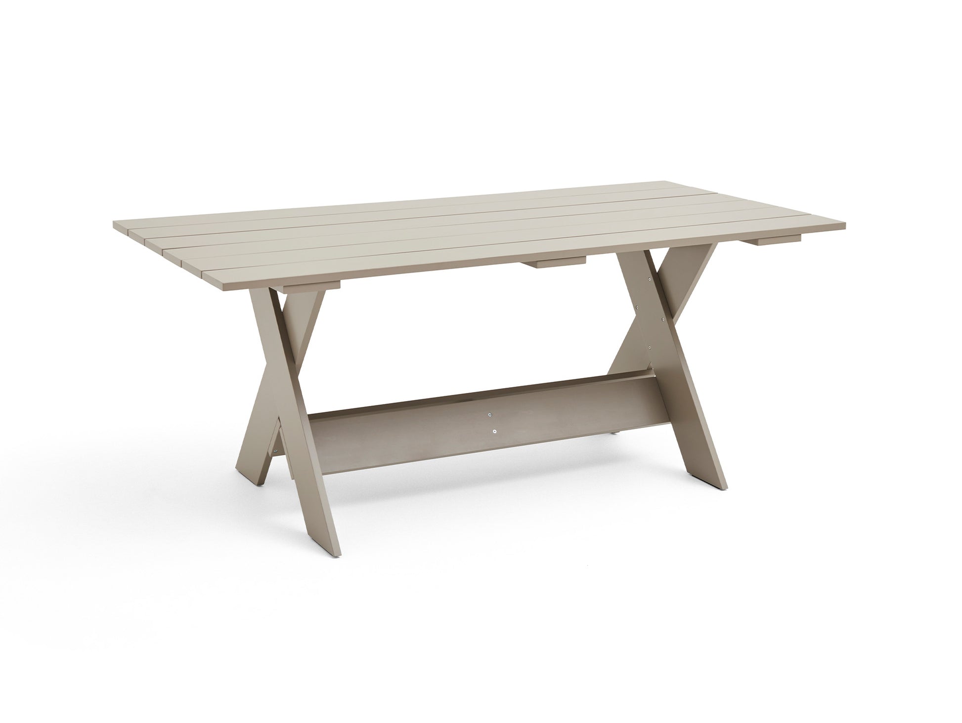 Crate Dining Table by HAY - Length: 180 cm / London Fog Lacquered Pinewood
