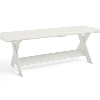 Crate Dining Table by HAY - Length: 230 cm / White Lacquered Pinewood