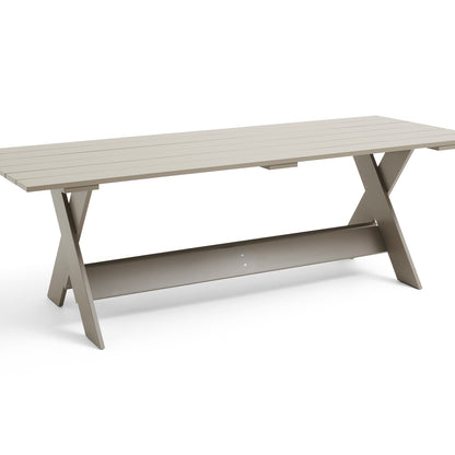Crate Dining Table by HAY - Length: 230 cm / London Fog Lacquered Pinewood