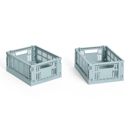 Colour Crate Mini - Set of 2 by HAY - Dusty Blue