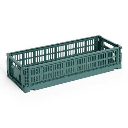 Colour Crate Mini Oblong by HAY - Dark Green