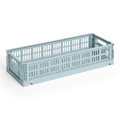 Colour Crate Mini Oblong by HAY - Dusty Blue