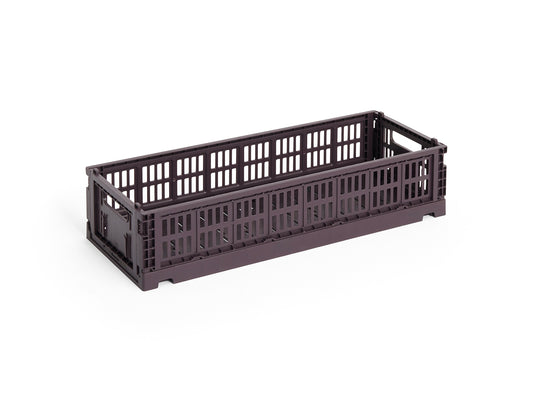 Colour Crate Mini Oblong by HAY - Bordeaux