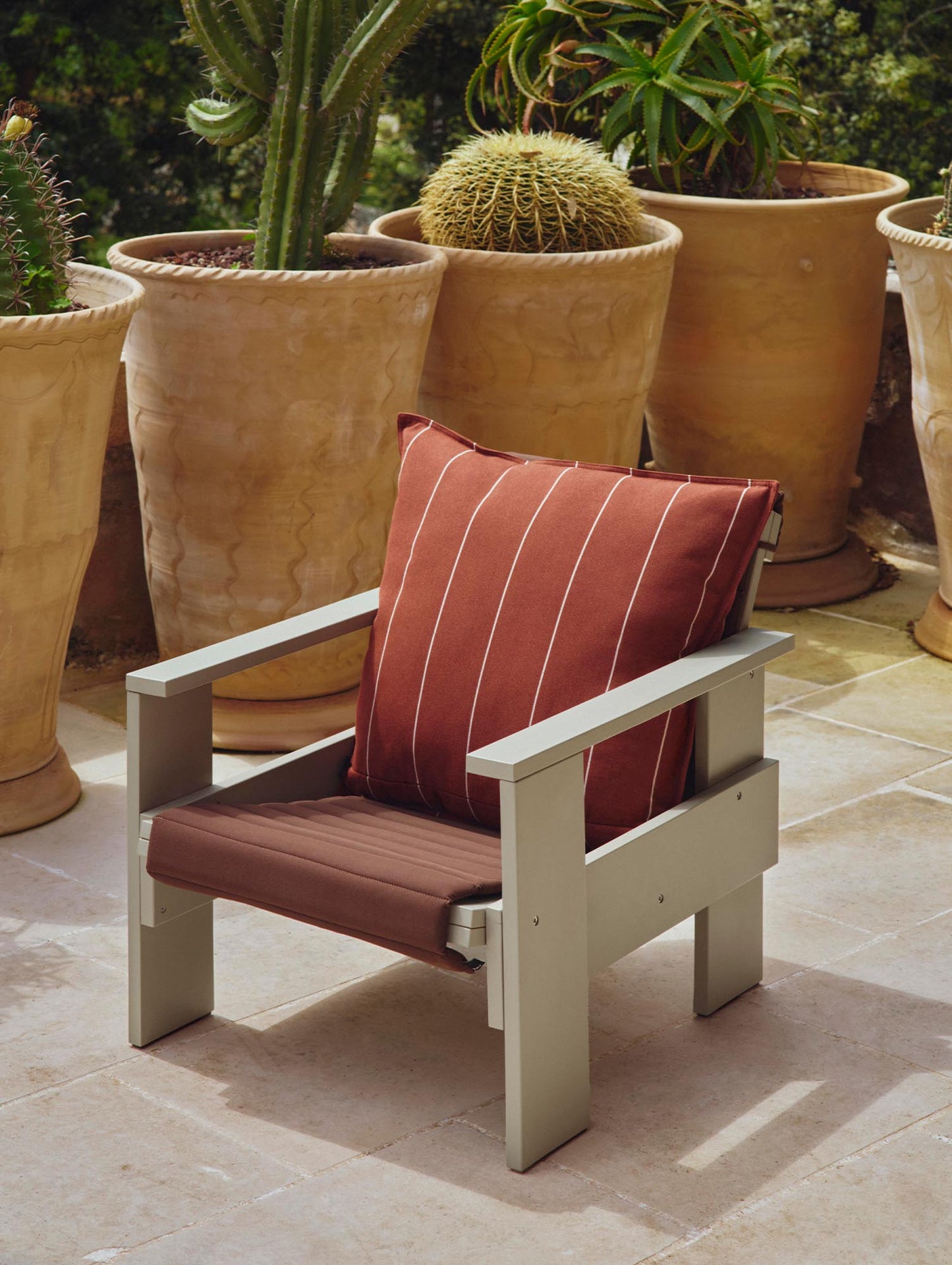 Crate Dining Chair Seat Quilted Cushion by HAY - Iron Red