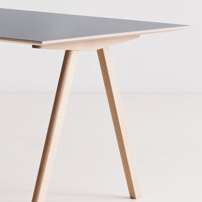 Copenhague Desk CPH 10 by HAY - Lacquered Oak / Grey Linoleum