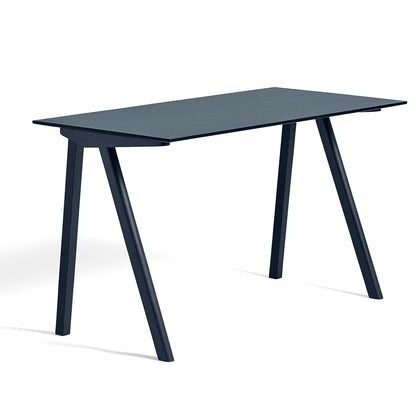 Copenhague Desk CPH90 by HAY - Deep Blue Lacquered Oak  / Smokey Blue Linoleum