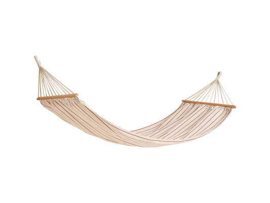 Outdoor Market Hammock by HAY - Beige with Red Stripe