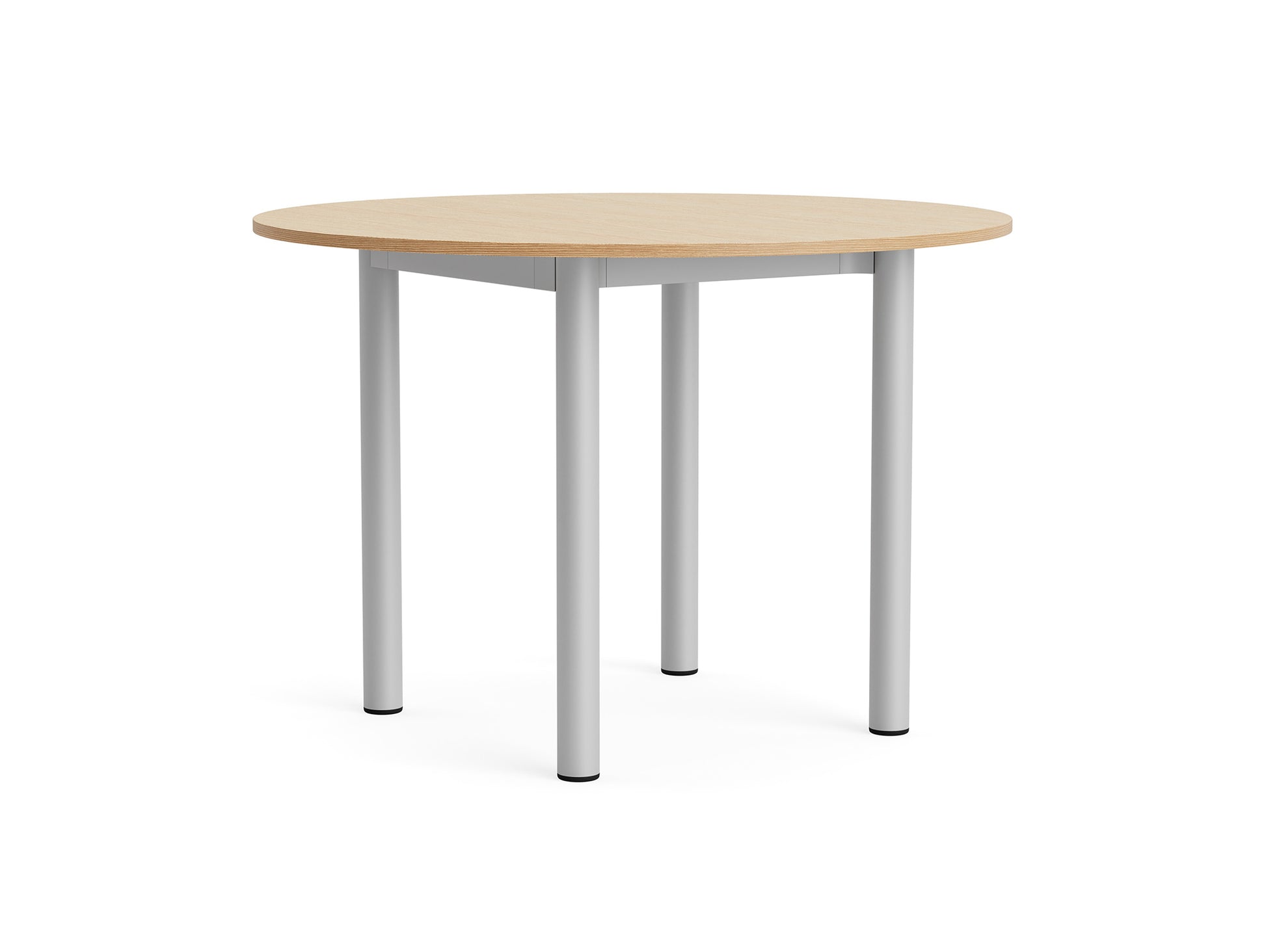 Annex Table Round by HAY - Diameter: 110 cm / Oak Veneer Tabletop / Anodised Aluminium Legs