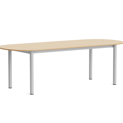 Annex Table Oblong by HAY - L240 cm / Oak Veneer Tabletop / Anodised Aluminium Legs
