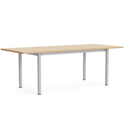 Annex Table Overhang by HAY - L220 cm / Oak Veneer Tabletop / Anodised Aluminium Legs