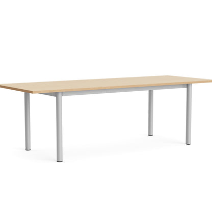 Annex Table Overhang by HAY - L240 cm / Oak Veneer Tabletop / Anodised Aluminium Legs
