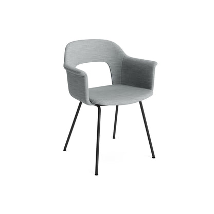 Layout Armchair Upholstered 214 Metal Base by HAY - Black Steel Base / Remix 3 123