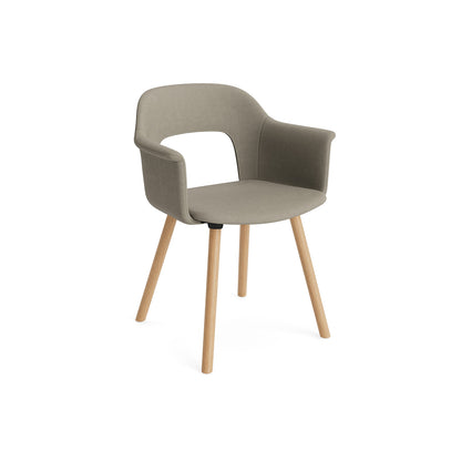 Layout Armchair 224 by HAY - Lacquered Oak Base / Naveli 133