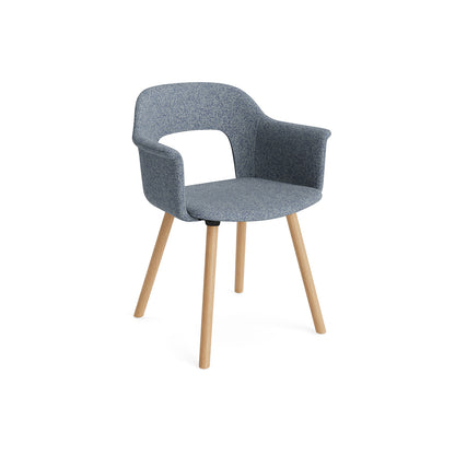 Layout Armchair 224 by HAY - Lacquered Oak Base / Vanir 733