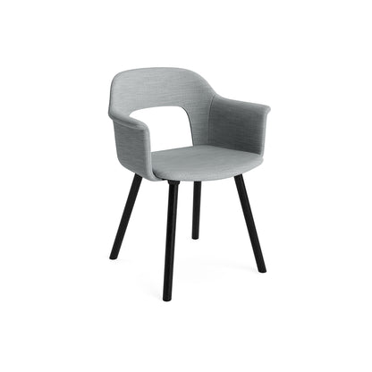 Layout Armchair 224 by HAY - Black Lacquered Oak Base / Remix 3 123