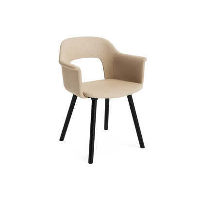 Layout Armchair 224 by HAY - Black Lacquered Oak Base / Hallingdal 65 220