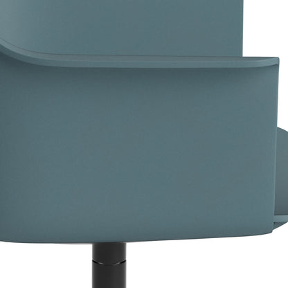 Layout Armchair 231 Swivel Base by HAY - Black Aluminium Base / Ocean