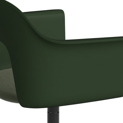 Layout Armchair 233 - Swivel Base by HAY - Black Aluminium Base / Bottle Green / Mode 072
