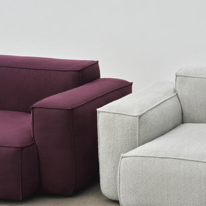 Mags Soft Sofa (Low Armrest) with Removable Cover by HAY  - Story 014, Turf Light Grey
