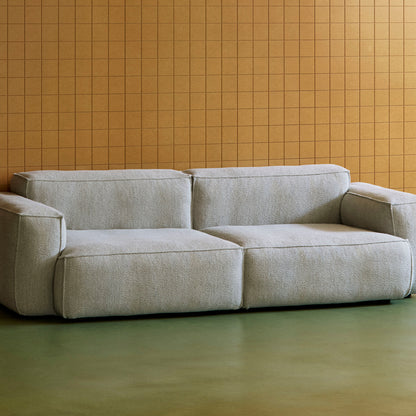 Mags Soft 2.5 Seater Sofa (Low Armrest) with Removable Cover by HAY - Combination 1 / Turf Light Grey