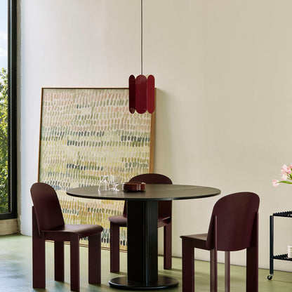 Chisel 65 Chair by HAY - Dark Bordeaux Lacquered Oak
