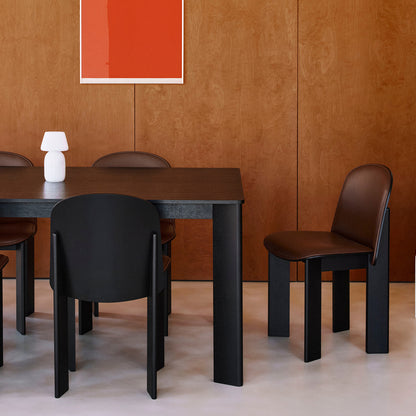 Chisel 30 Table Rectangular by HAY -   Black Lacquered Oak Veneer