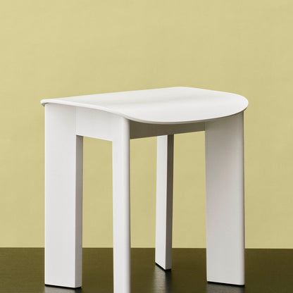 Chisel 10 Stool by HAY - Cream White Lacquered Beech