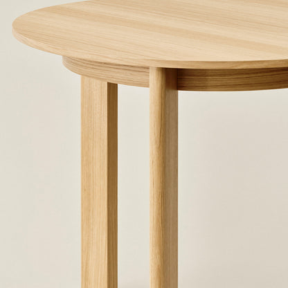 Chisel 20 Table Round by HAY - D90 cm / Lacquered Oak Veneer