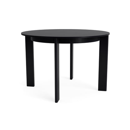 Chisel 25 Table Round by HAY - D110 cm  /  Black Lacquered Oak Veneer