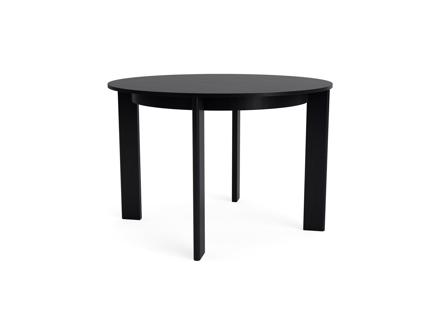Chisel 25 Table Round by HAY - D110 cm  /  Black Lacquered Oak Veneer
