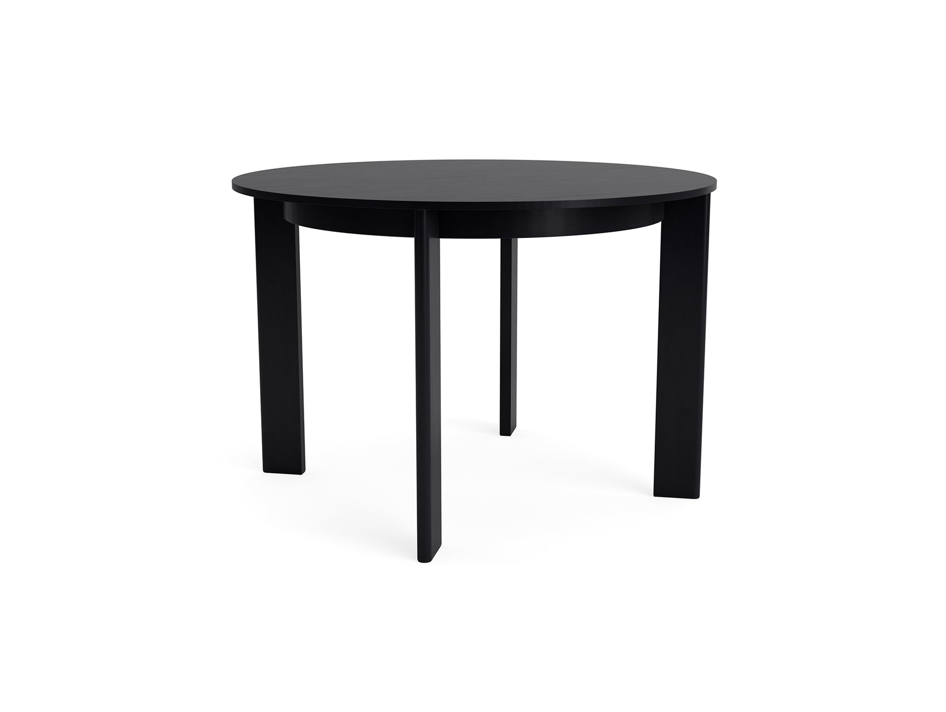 Chisel 25 Table Round by HAY - D110 cm  /  Black Lacquered Oak Veneer