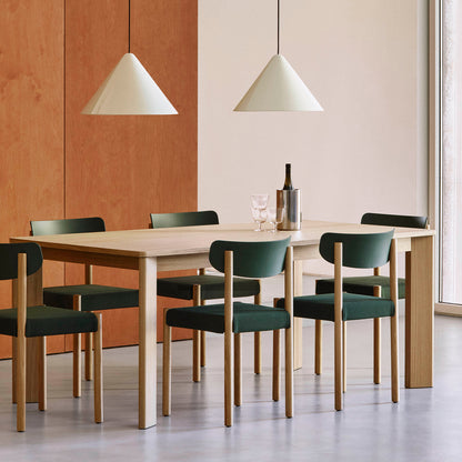 Chisel 30 Table Rectangular by HAY -  Lacquered Oak Veneer