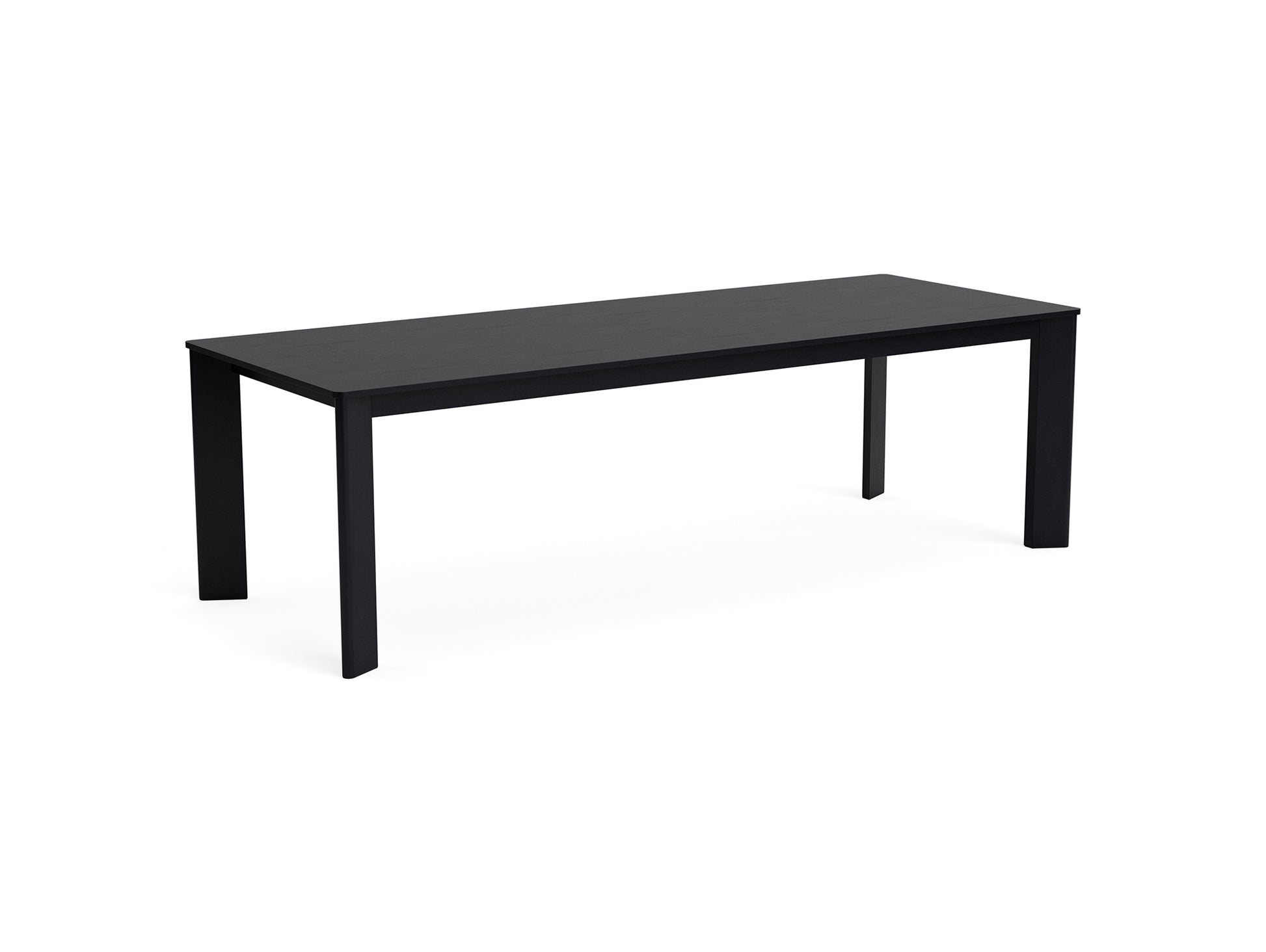 Chisel 30 Table Rectangular by HAY -  L250 / Black Lacquered Oak Veneer