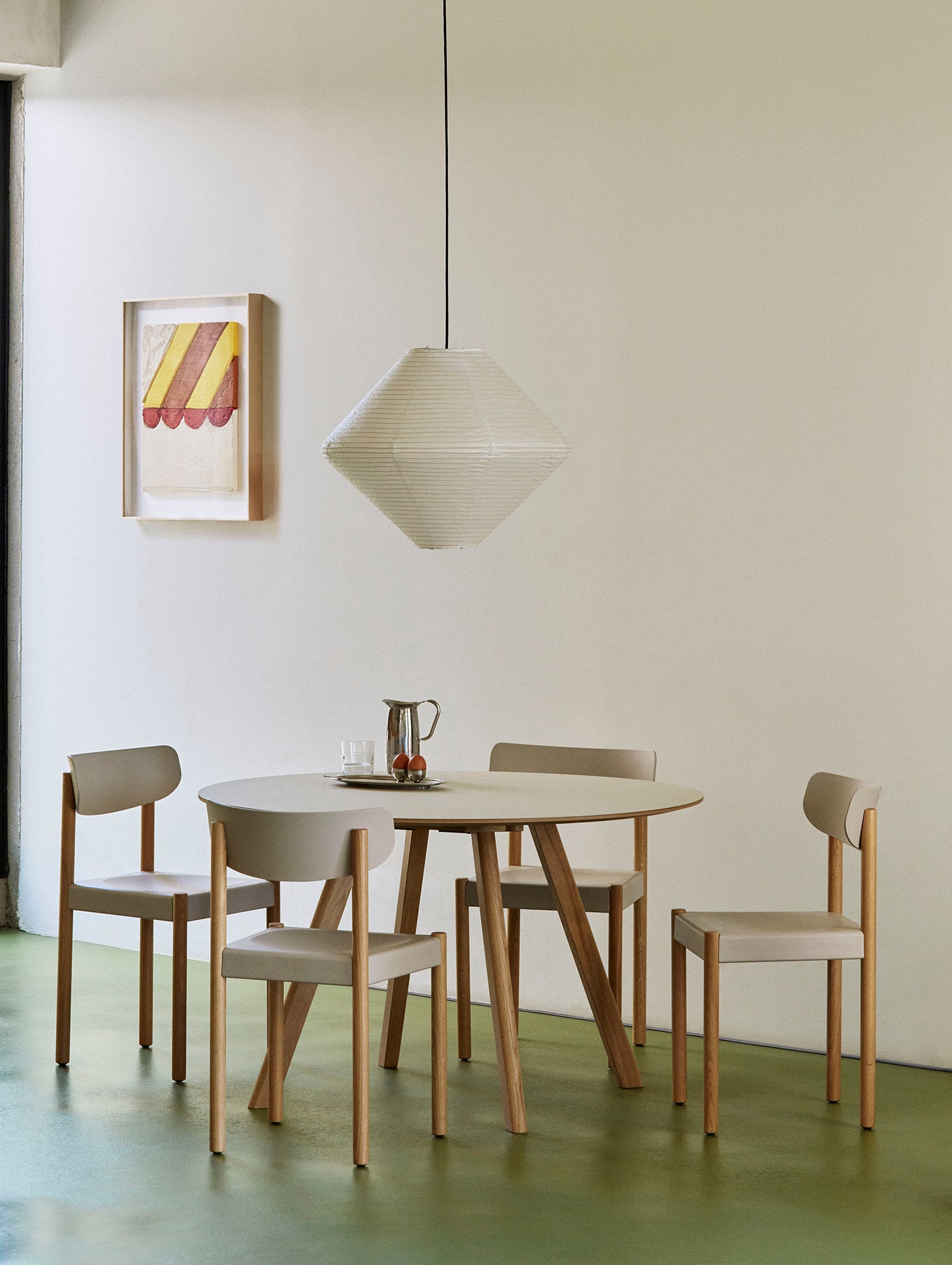 Pack Chair 10 by HAY - Chalk Grey / Oiled Oak