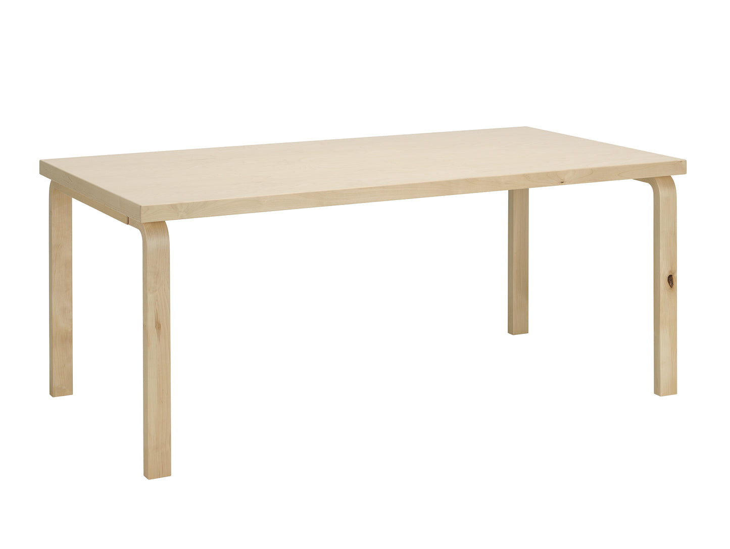 Aalto Table Rectangular by Artek - 83 / Wild Birch Veneer Top / Wild Birch Natural Legs