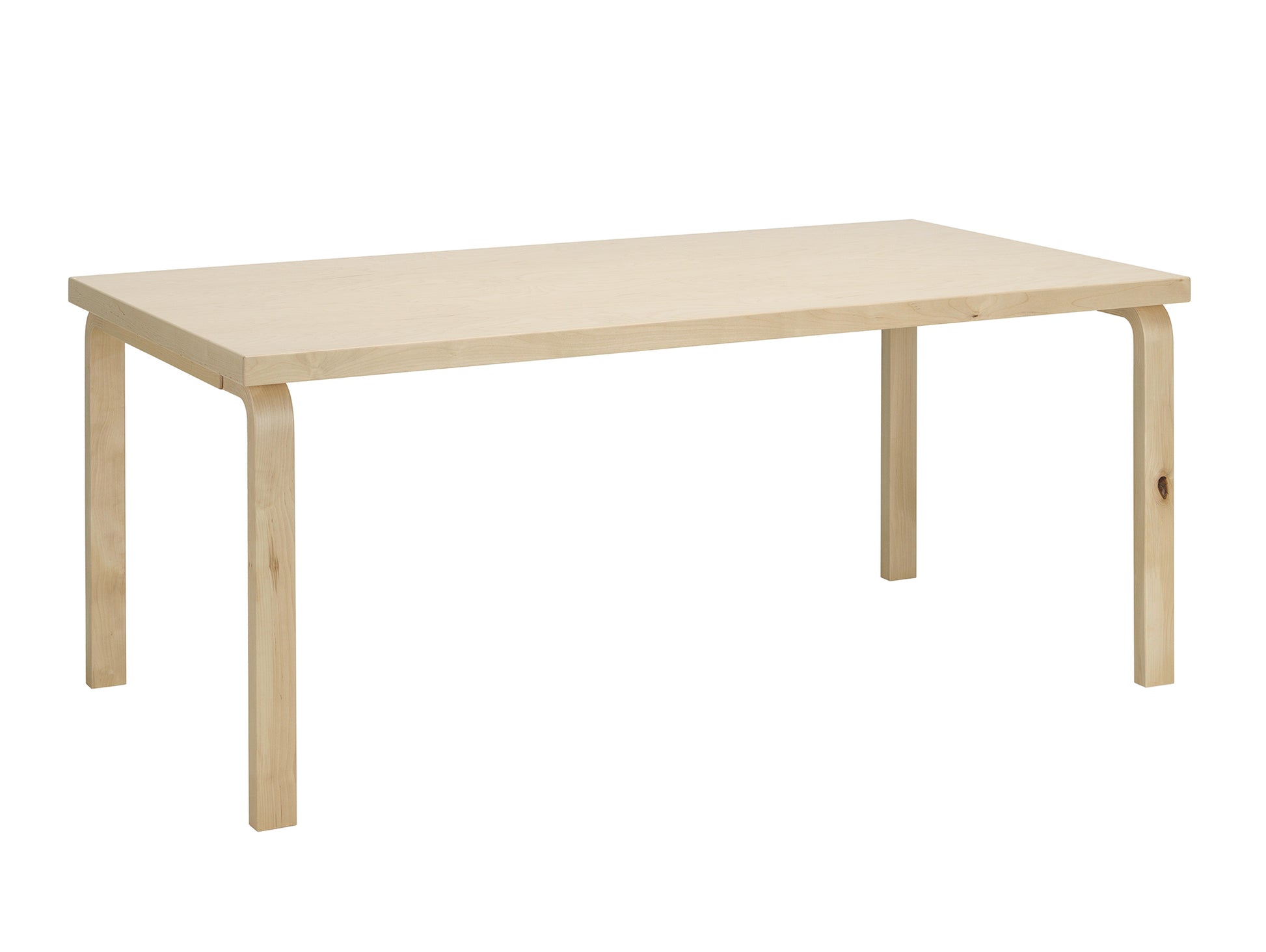 Aalto Table Rectangular by Artek - 83 / Wild Birch Veneer Top / Wild Birch Natural Legs