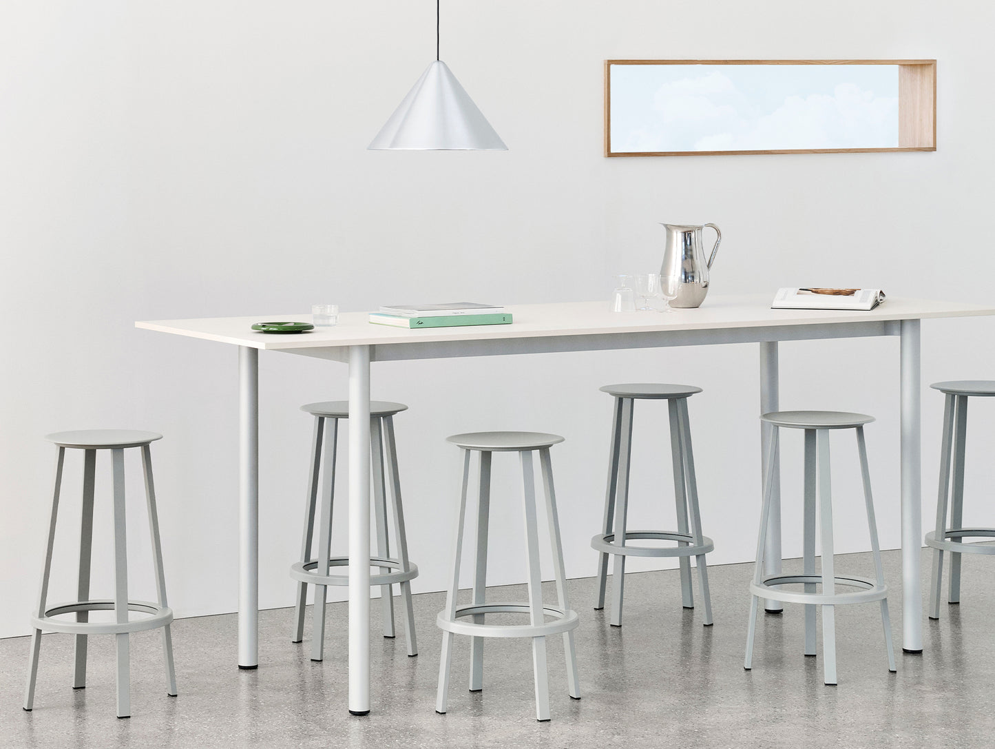 Compass Pendant Lamp by HAY - D43 / Brushed Aluminium