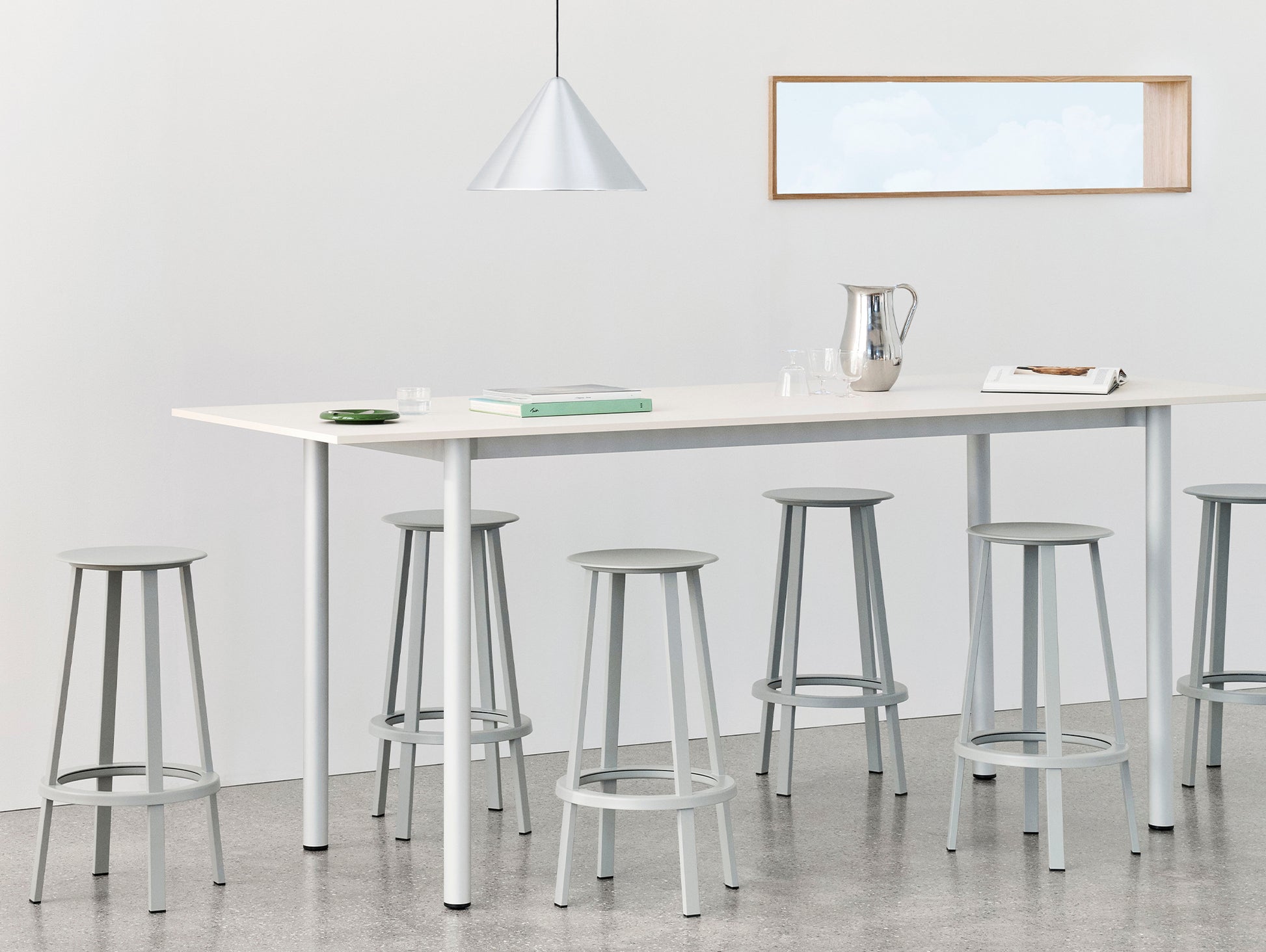Compass Pendant Lamp by HAY - D43 / Brushed Aluminium